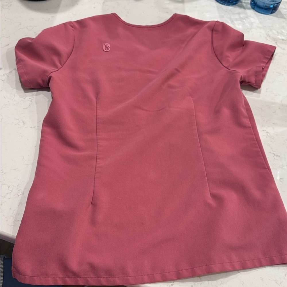 Rare figs breast cancer edition scrub top - Picture 6 of 7